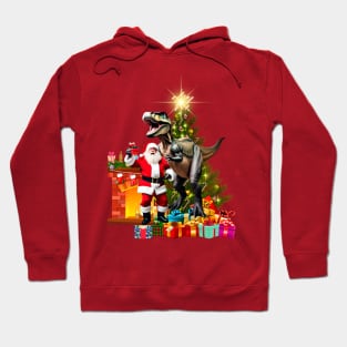 Dinosaur Christmas Hoodie